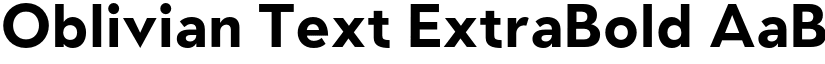 Oblivian Text ExtraBold font