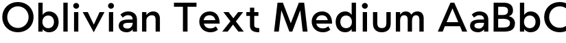 Oblivian Text Medium font