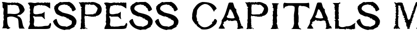 Respess Capitals Medium font