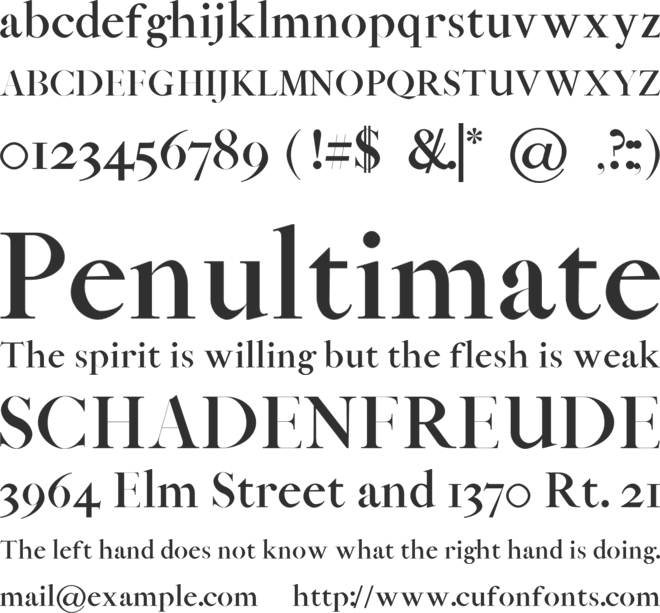 Abed font preview