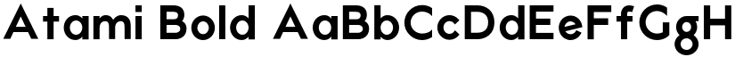 Atami Bold font