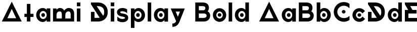 Atami Display Bold font