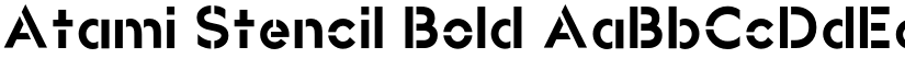 Atami Stencil Bold font