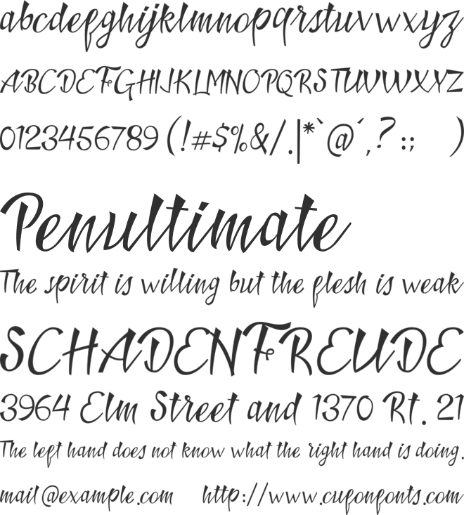 Badhead Typeface font preview