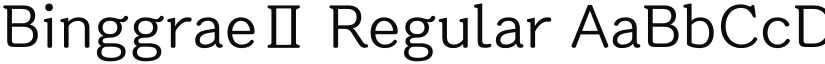 BinggraeⅡ Regular font