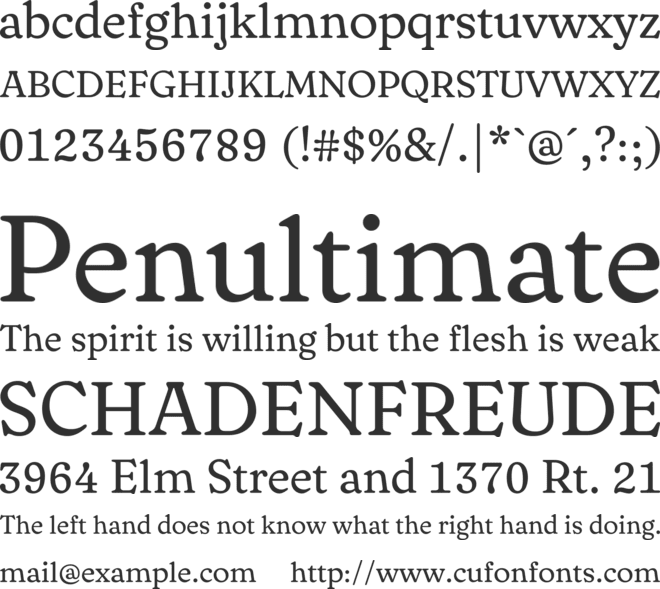 Chauncy font preview