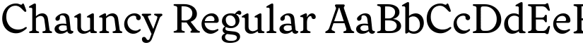 Chauncy Regular font