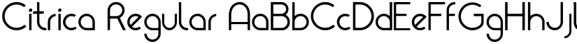 Citrica Regular font
