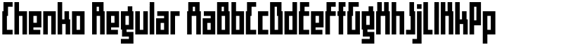 Chenko Regular font