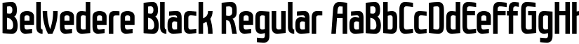 Belvedere Black Regular font