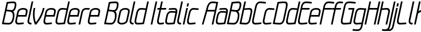 Belvedere Bold Italic font