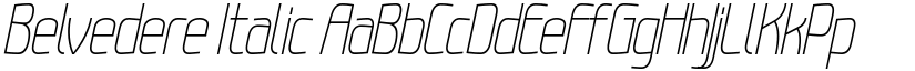 Belvedere Italic font