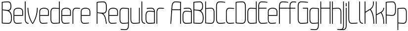 Belvedere Regular font