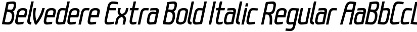 Belvedere Extra Bold Italic Regular font