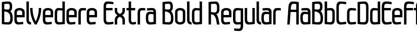 Belvedere Extra Bold Regular font