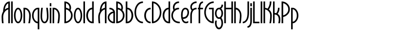 Alonquin Bold font
