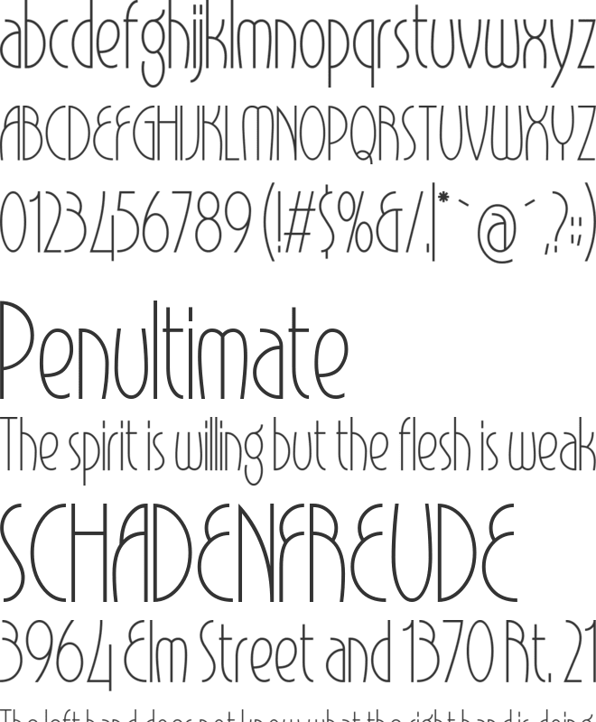 Alonquin font preview