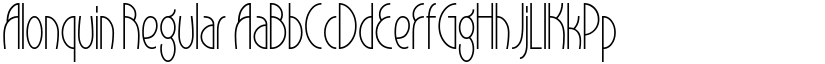 Alonquin Regular font