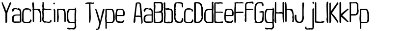 Yachting Type font