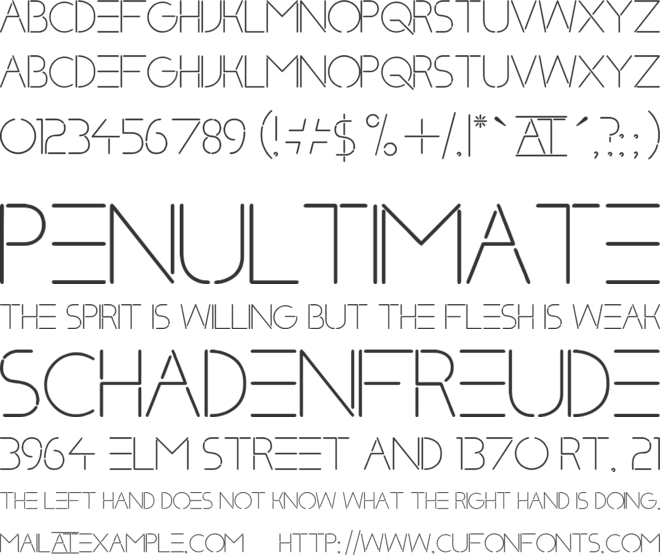 Klaxons font preview