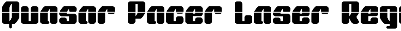 Quasar Pacer Laser Regular font