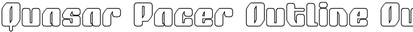 Quasar Pacer Outline Outline font