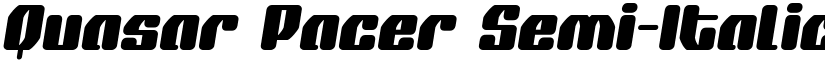 Quasar Pacer Semi-Italic Semi-Italic font