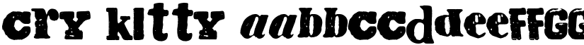 Cry Kitty font