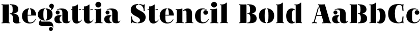 Regattia Stencil Bold font