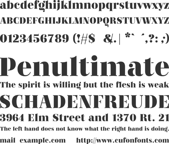 Regattia Stencil font preview
