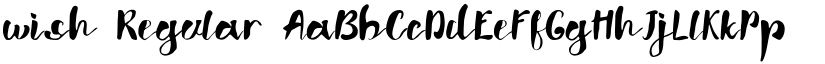 wish Regular font