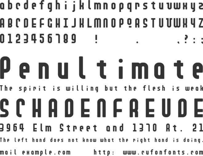 Follana font preview