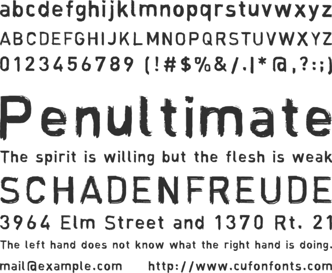 Winterhude font preview