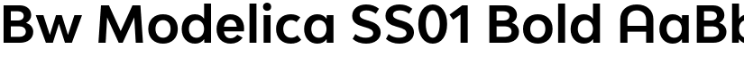 Bw Modelica SS01 Bold font