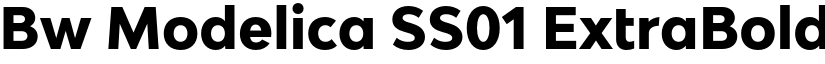 Bw Modelica SS01 ExtraBold font