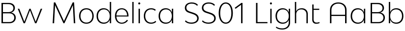 Bw Modelica SS01 Light font