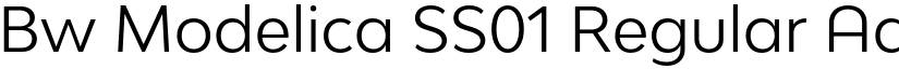 Bw Modelica SS01 Regular font