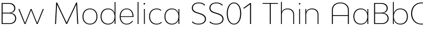 Bw Modelica SS01 Thin font