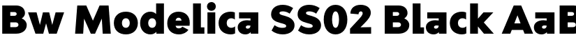 Bw Modelica SS02 Black font