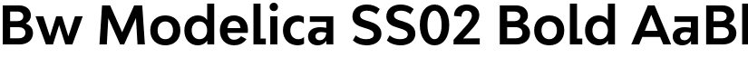 Bw Modelica SS02 Bold font