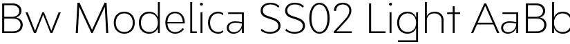 Bw Modelica SS02 Light font