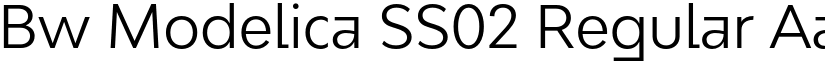 Bw Modelica SS02 Regular font