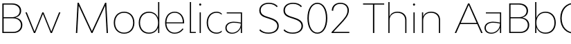 Bw Modelica SS02 Thin font