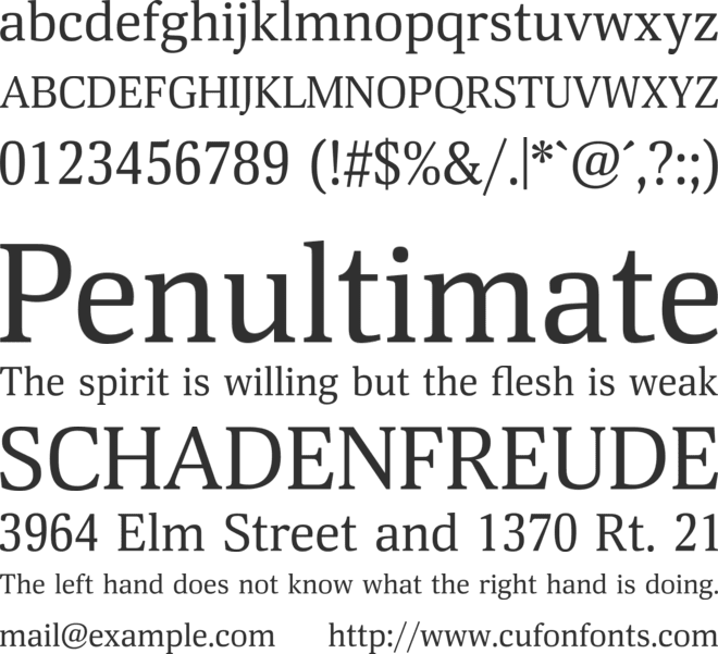 Deca Serif New font preview