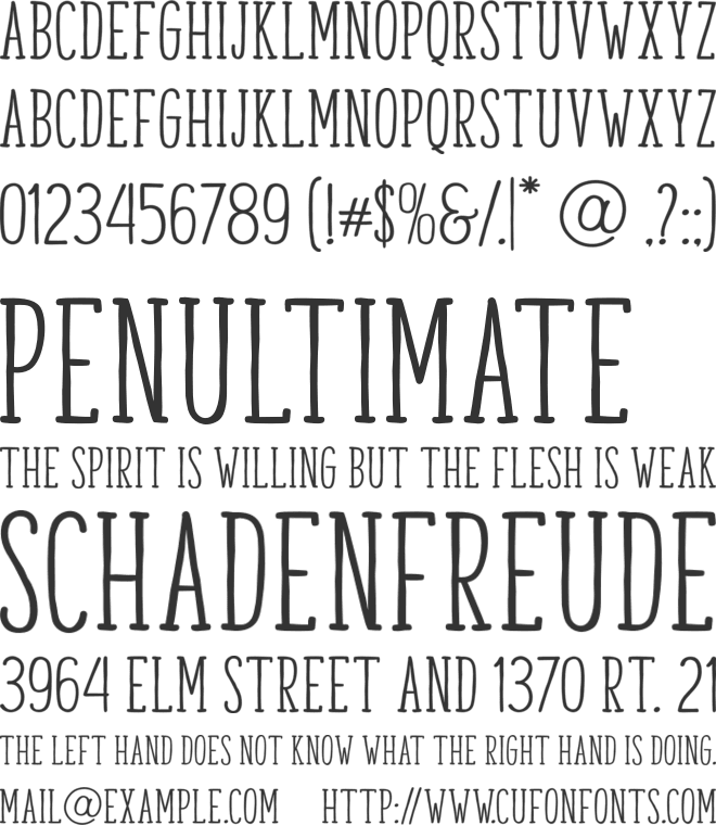 DEVIOUS font preview