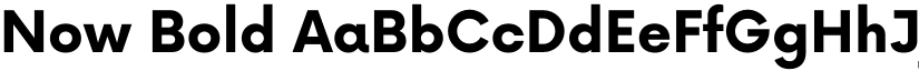 Now Bold font