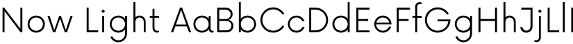 Now Light font