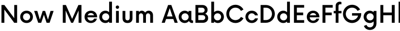 Now Medium font