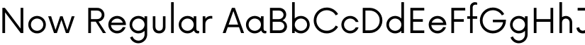 Now Regular font