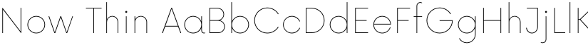 Now Thin font
